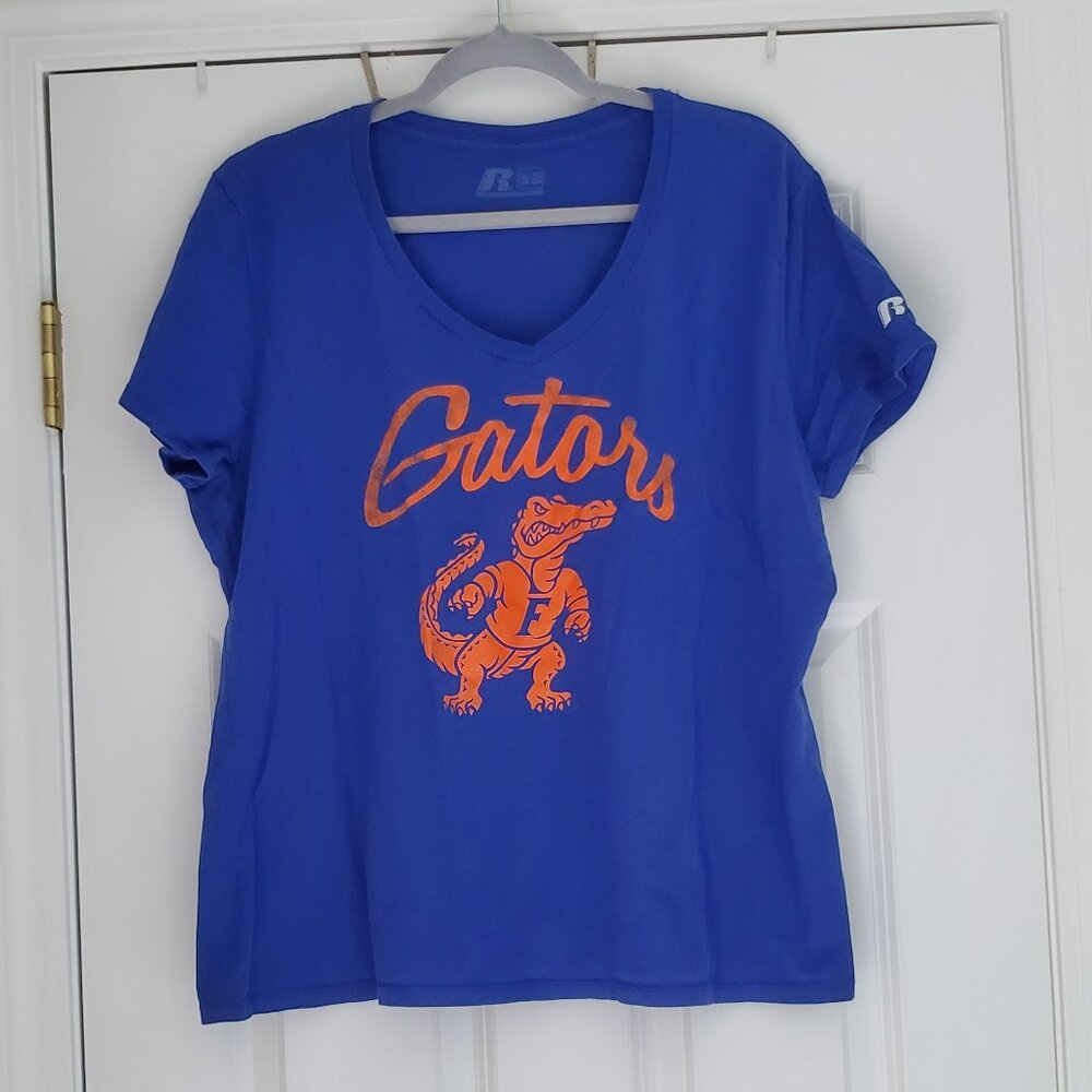 University of Florida Gators Classic Cotton V Neck Short Sleeve Tee Shirt